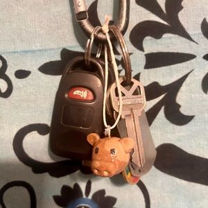 Hand made cow keychain ( Chocolate )